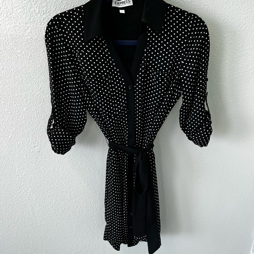 Portofino Polka Dot Shirt Dress